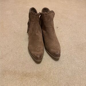 Women's Brown Suede Ankle Boots